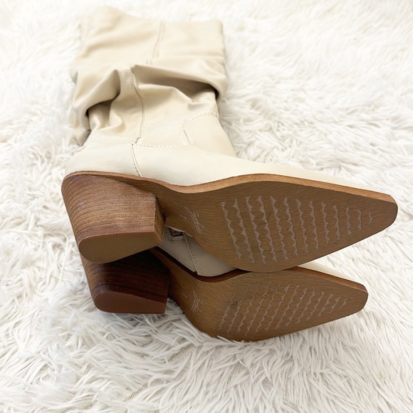 NEW $150 Zodiac Riau Birch Beige Slouchy Heel boot women size 7 - Picture 9 of 9